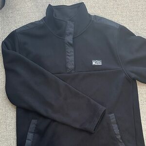 Spyder Black Quarter-Button Sweater